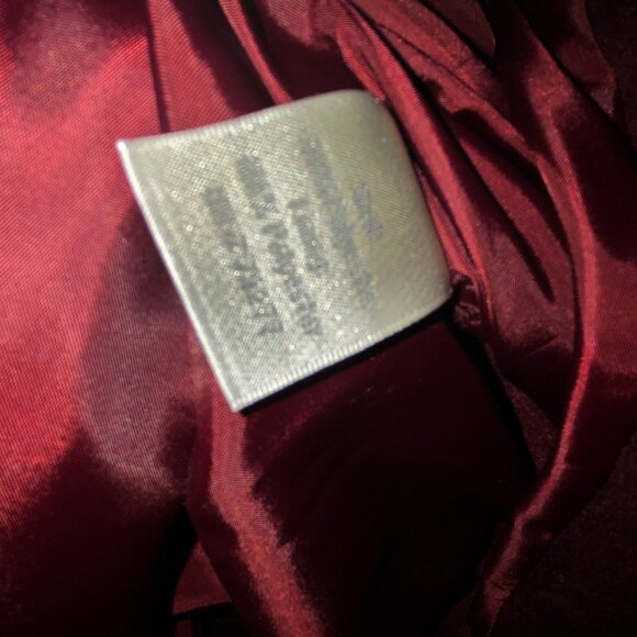 LC Lauren Conrad Runway Faux Suede Moto Jacket, NWT, Wine, Size 16 - Picture 9 of 10